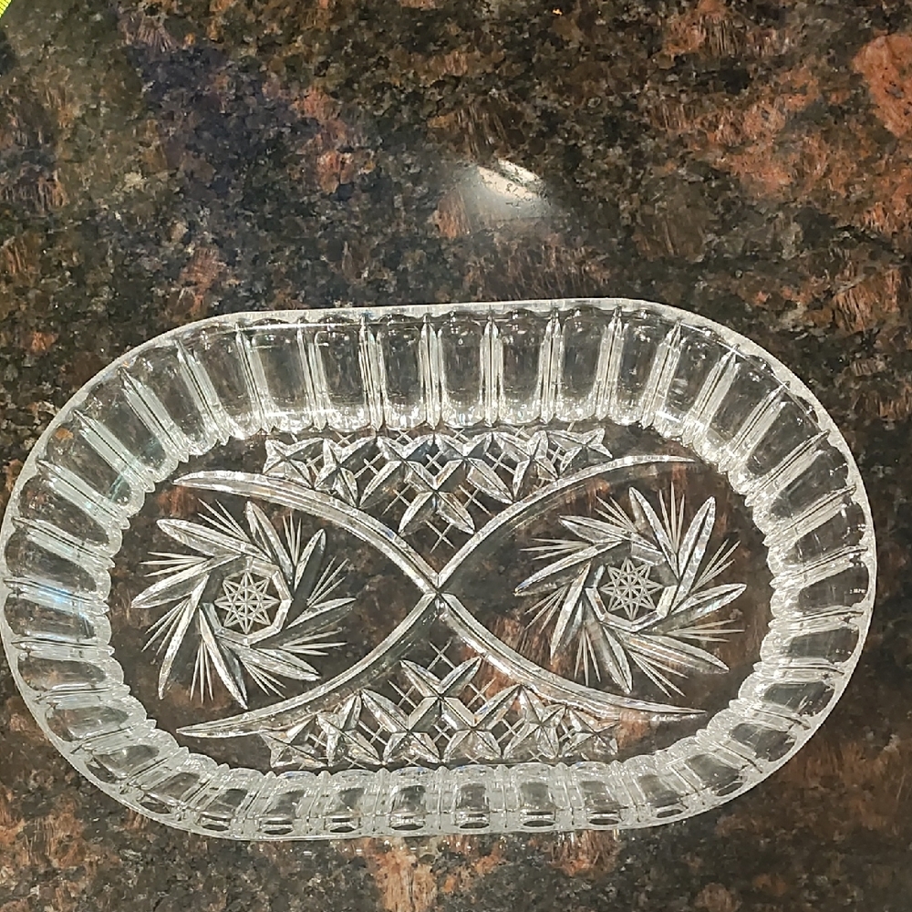 Elegant Clear Glass Serving Tray